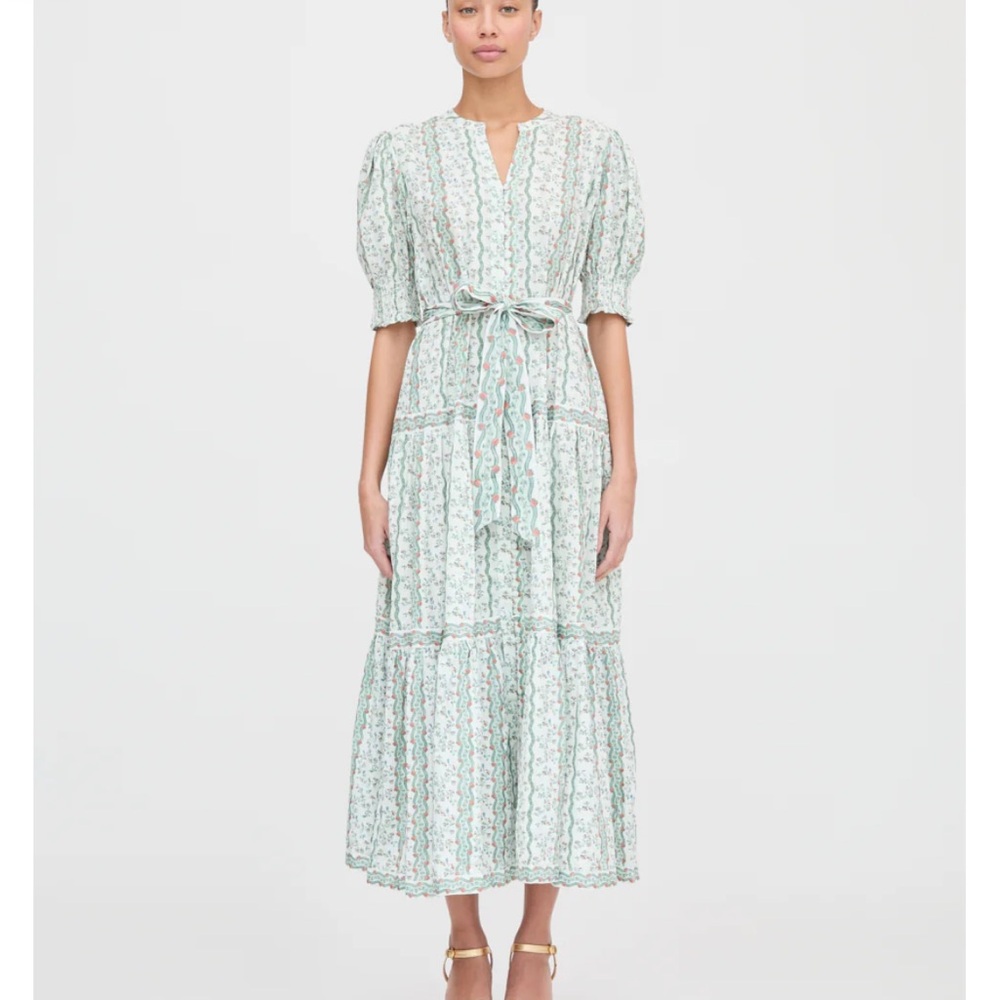Hill House Home - The Yara Dress in Green Provence Floral